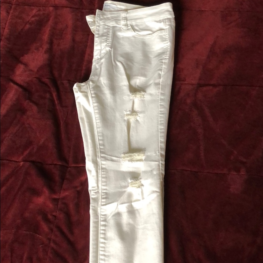 White Ripped Jeans - Picture 2 of 2